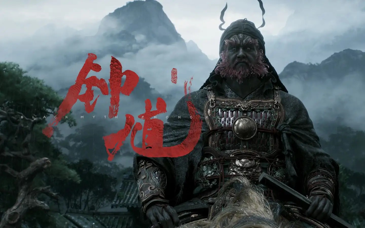 Hình ảnh nghệ thuật Chung Quỳ với trang phục đỏ