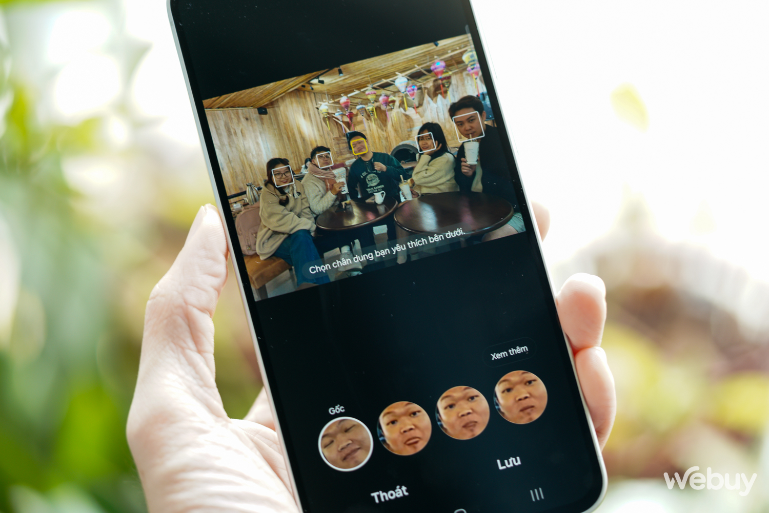 Tính năng AI xử lý ảnh Giao diện tính năng Best Face và Object Eraser trên Galaxy A56 5G