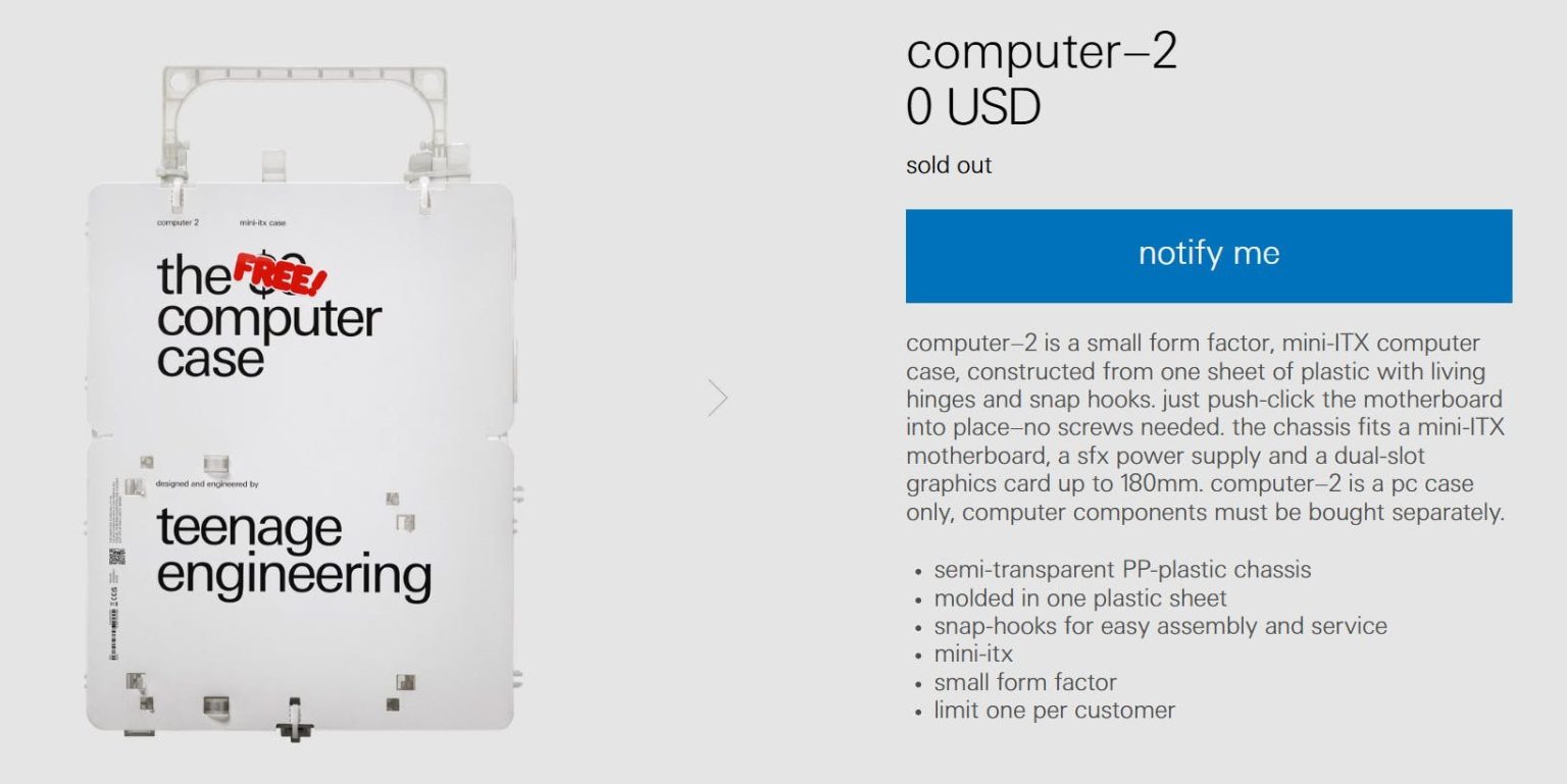 Vỏ máy tính 'miễn phí': Teenage Engineering gây sốt với sản phẩm chỉ tốn phí giao hàng- Ảnh 2. Bộ phụ kiện hỗ trợ lắp ráp case máy tính