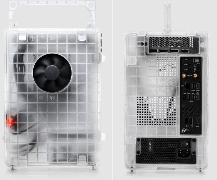 Vỏ máy tính 'miễn phí': Teenage Engineering gây sốt với sản phẩm chỉ tốn phí giao hàng- Ảnh 1. Vỏ máy tính thiết kế tối giản bằng nhựa trong mờ