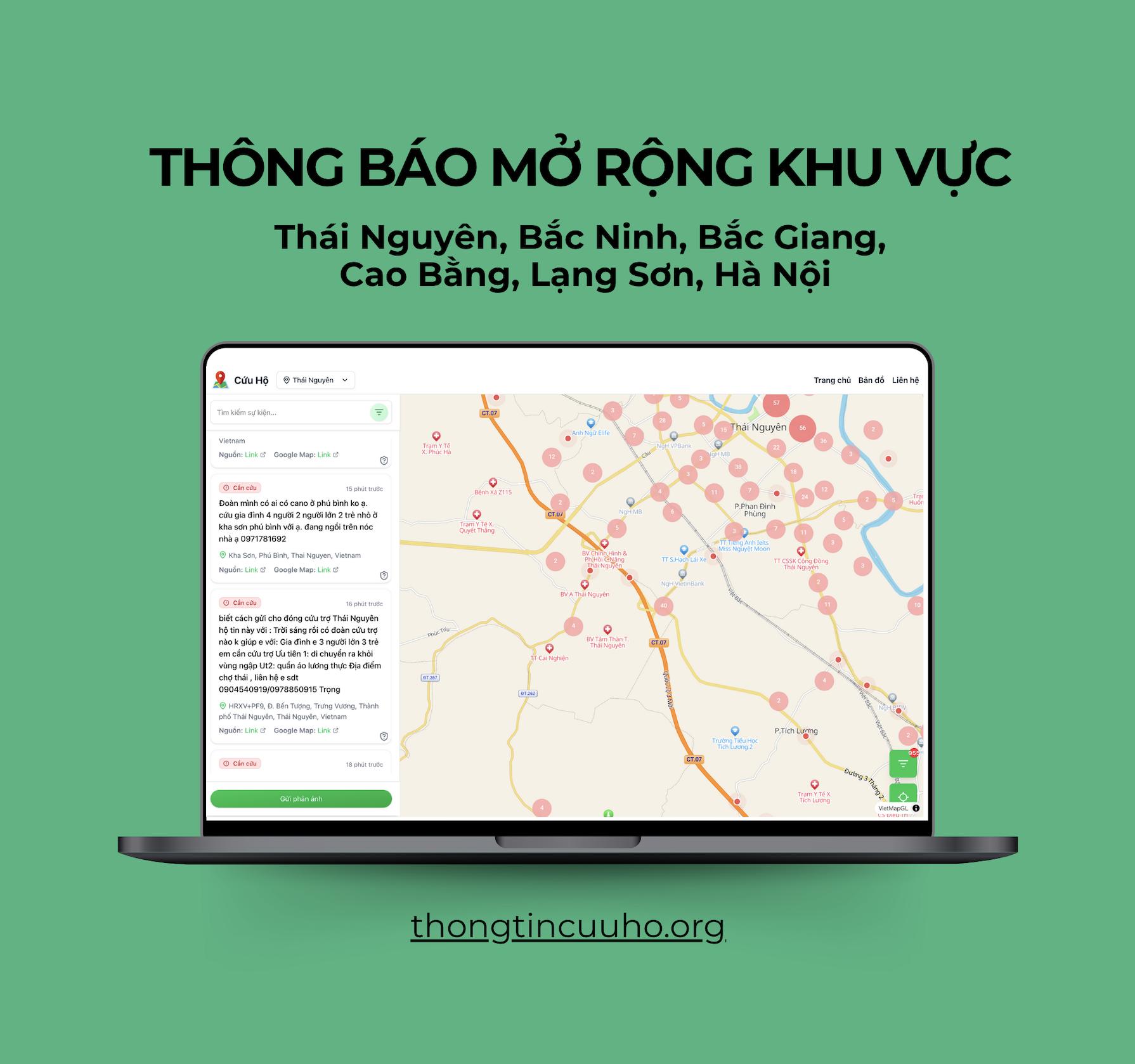 Nhóm lập trình viên phát triển nền tảng cứu hộ