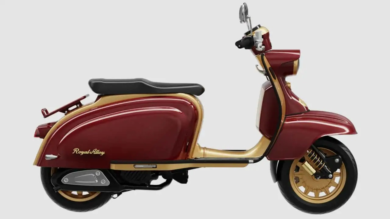 Mẫu xe tay ga Royal Alloy JPS 350: Cổ điển đến từng tấm thép, hiện đại đến từng chi tiết!- Ảnh 3. Khung thép và thiết kế cổ điển của JPS 350