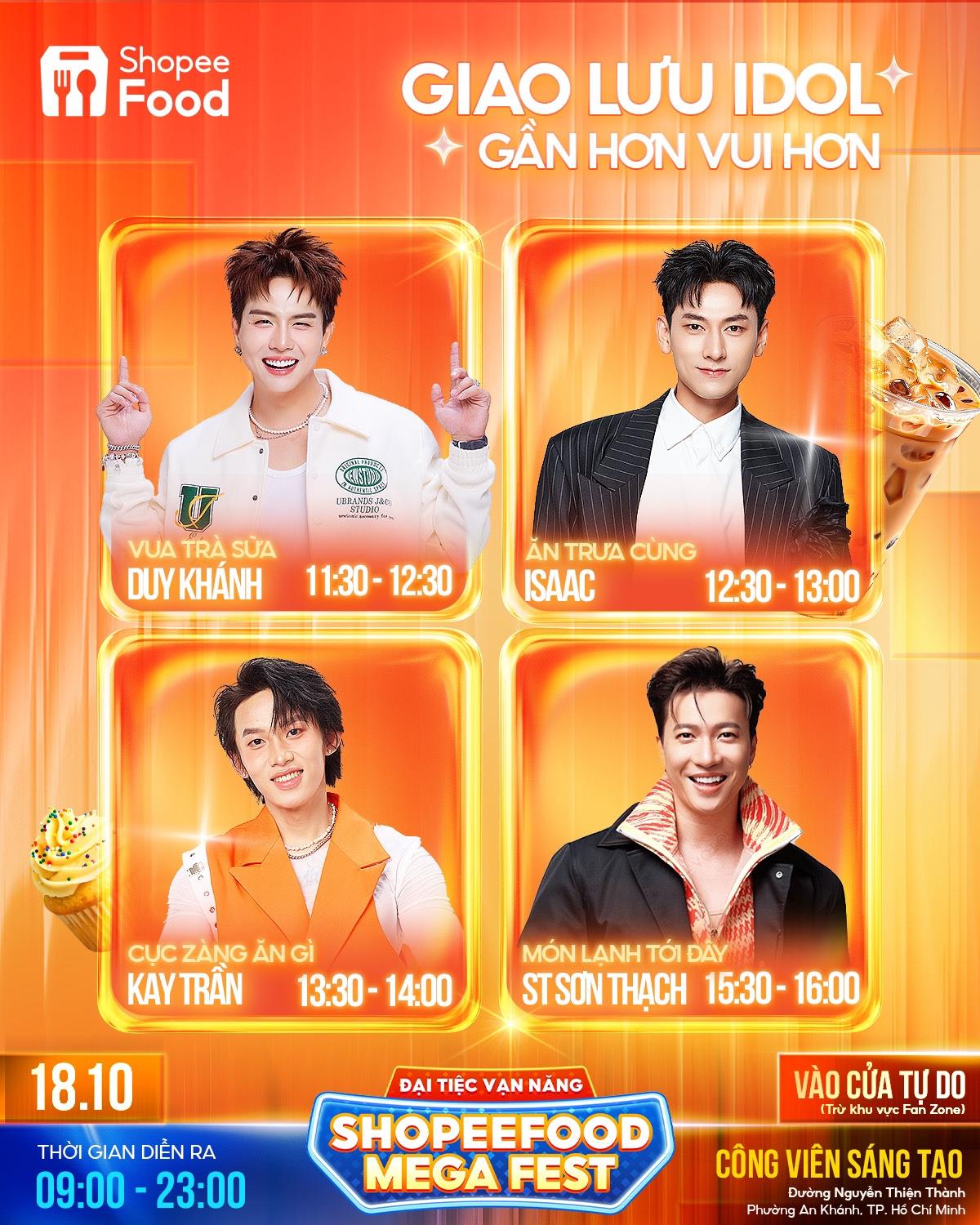 Tất tần tật bí kíp ăn ngon, chơi vui cả ngày tại Đại Tiệc Vạn Năng - ShopeeFood Mega Fest- Ảnh 4. Fan gặp gỡ thần tượng gần gũi tại sự kiện