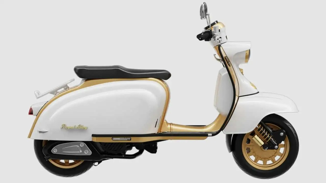 Mẫu xe tay ga Royal Alloy JPS 350: Cổ điển đến từng tấm thép, hiện đại đến từng chi tiết!- Ảnh 2. Khung thép dập chắc chắn của JPS 350