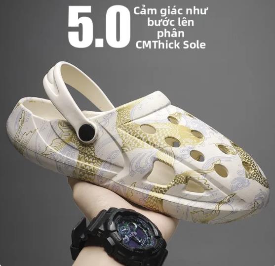 Dép nam đế mềm chống trượt LEMU trong Flash sale Dép nam LEMU thoải mái với phối màu năng động