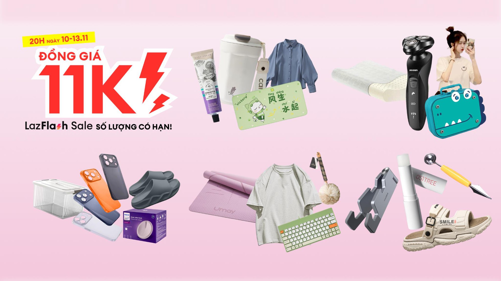 Flash sale 11.11 trên Lazada: Deal đồng giá 11K phủ khắp công nghệ, thời trang, gia dụng - Ảnh 1. Máy cạo râu đa năng trong chương trình flash sale